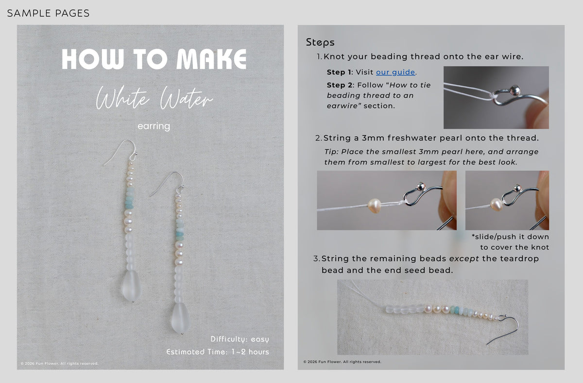 White Water Earring