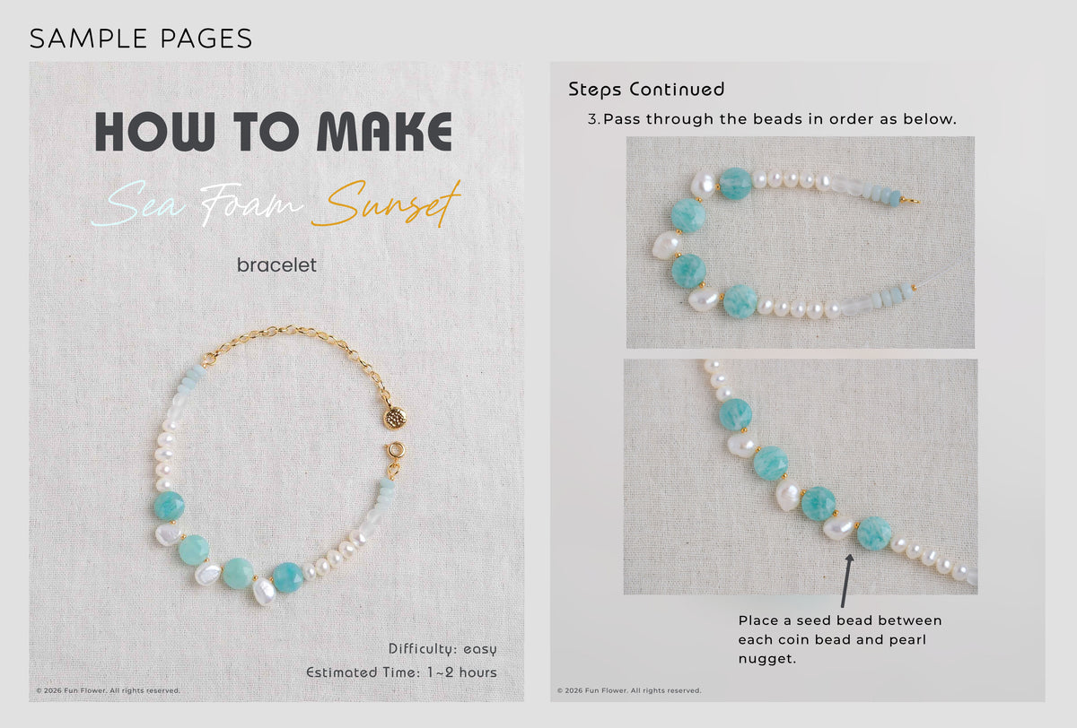 Sea Foam Sunset Bracelet